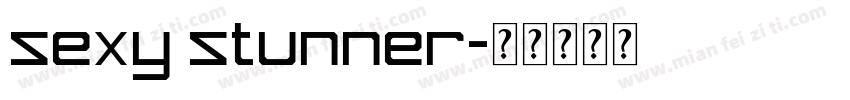 sexy stunner字体转换